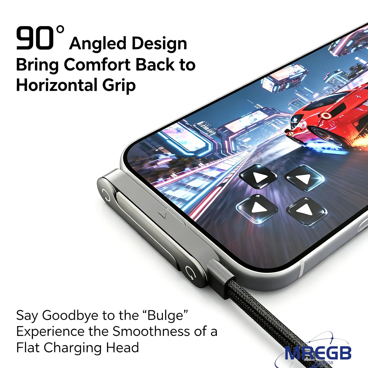 240W Ultra Fast Charging Cable – 2-in-1 Rotating Stand Cable for Gaming & Travel